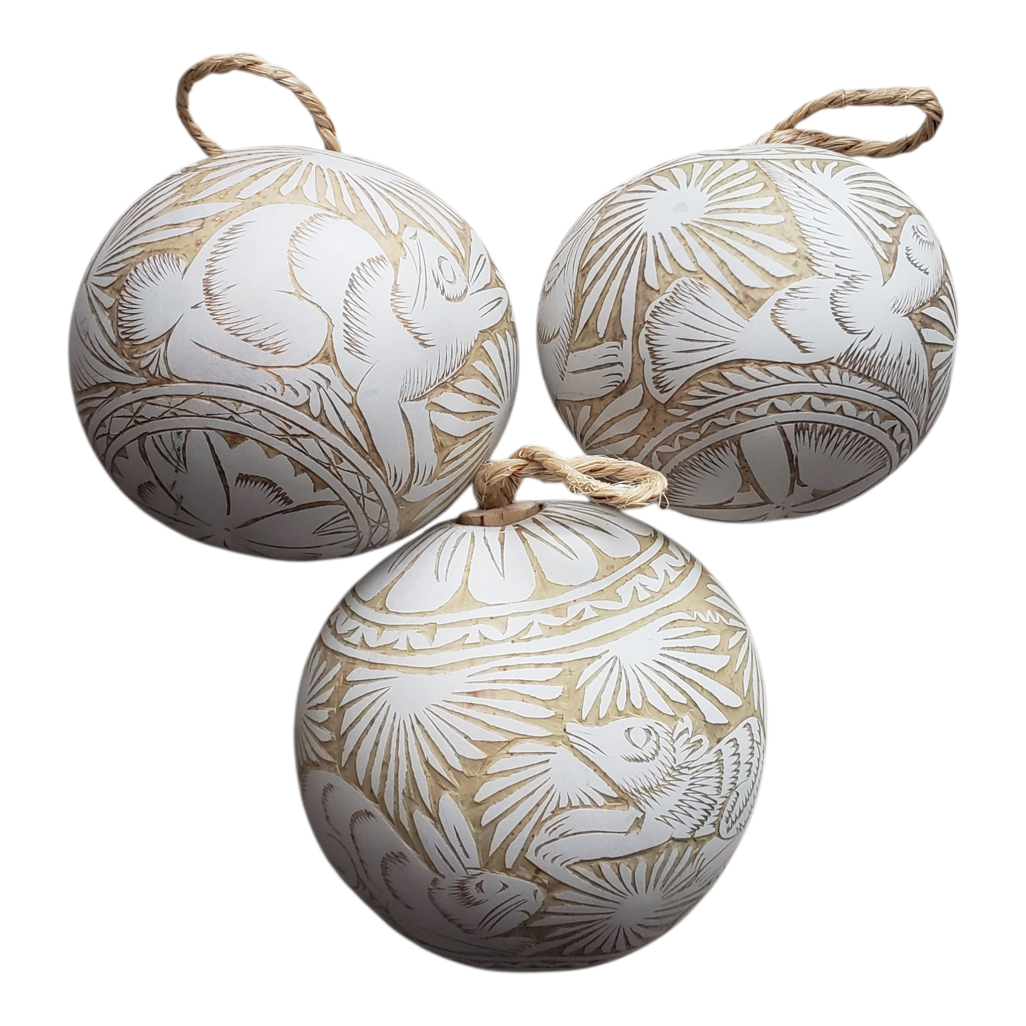 The Little Pueblo – Großhandel Verzierung – Jicara-Kürbis-Ornament aus Oaxaca, Mexiko14