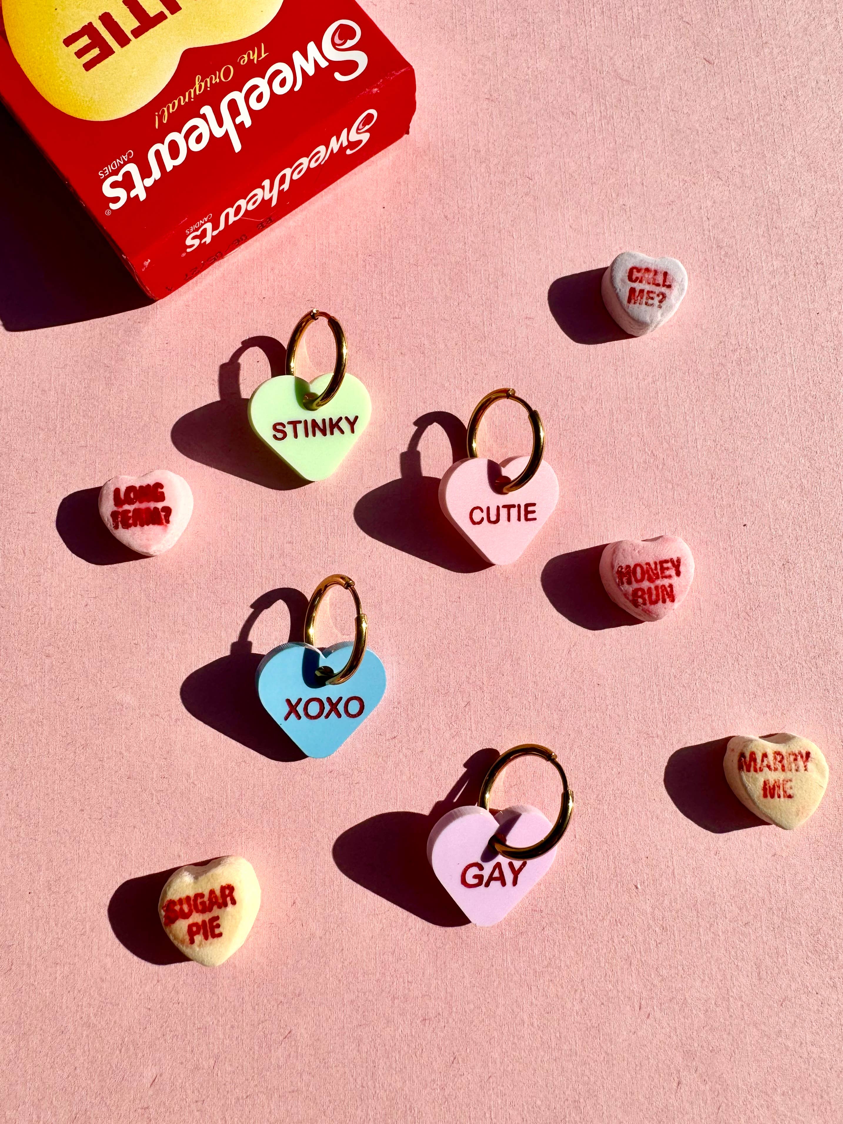 Not Picasso - Wholesale Dangle Earrings - Candy Sweetheart Minis8