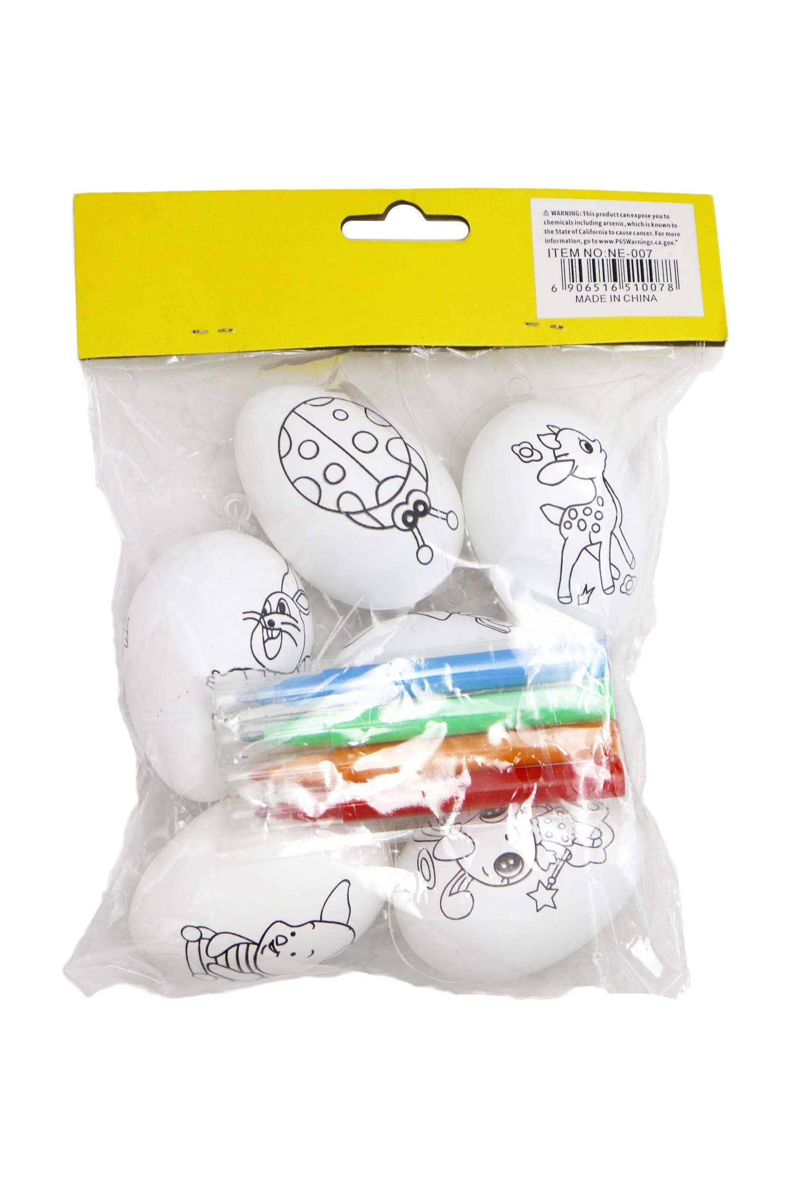 ASSORTI Kit de bricolage pour colorier œufs de Pâques - lot de 6 en vente sur Faire3