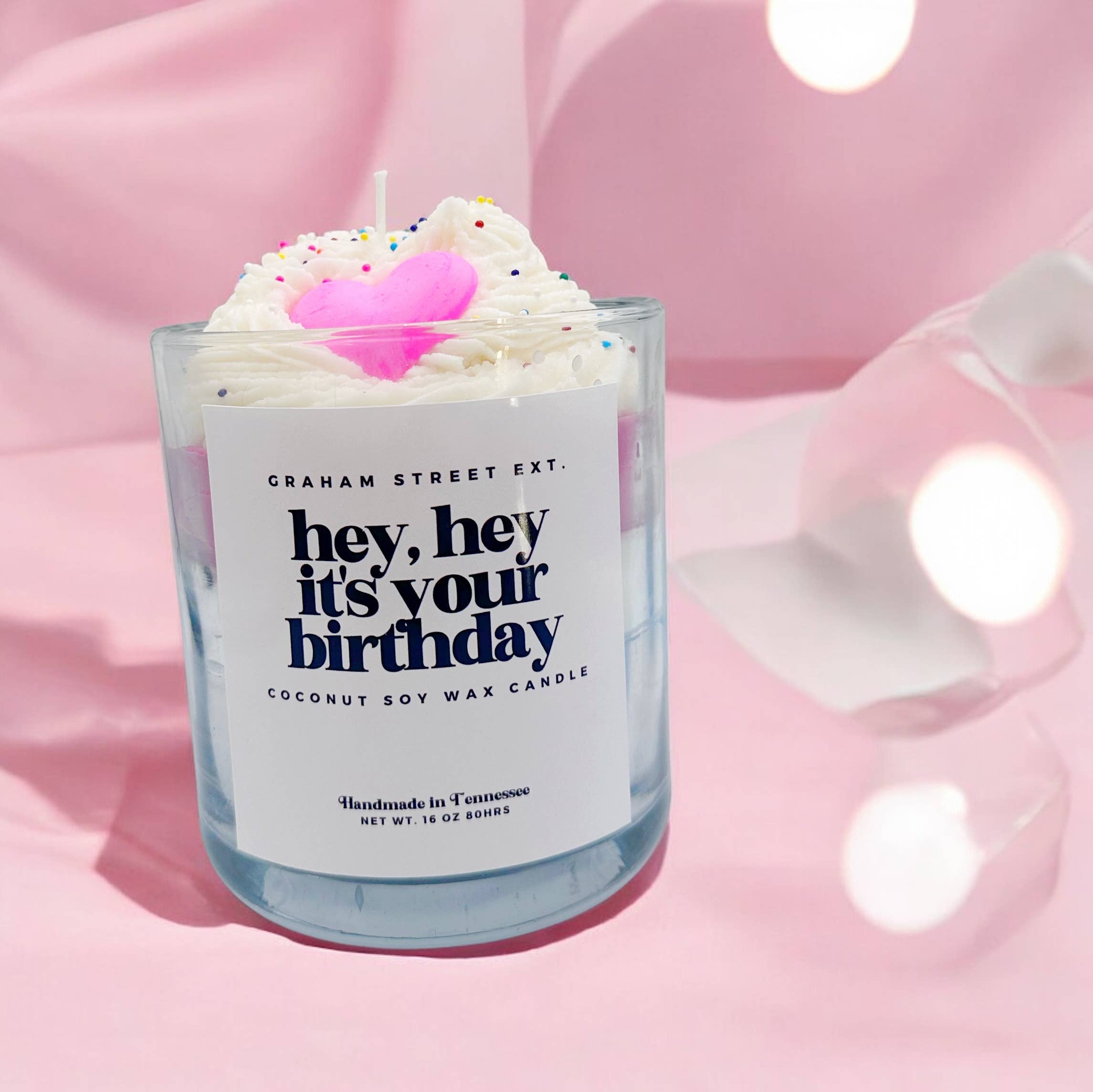 Graham Street Ext. – Vela em jarro/copo por atacado – Vela Sobremesa de Aniversário