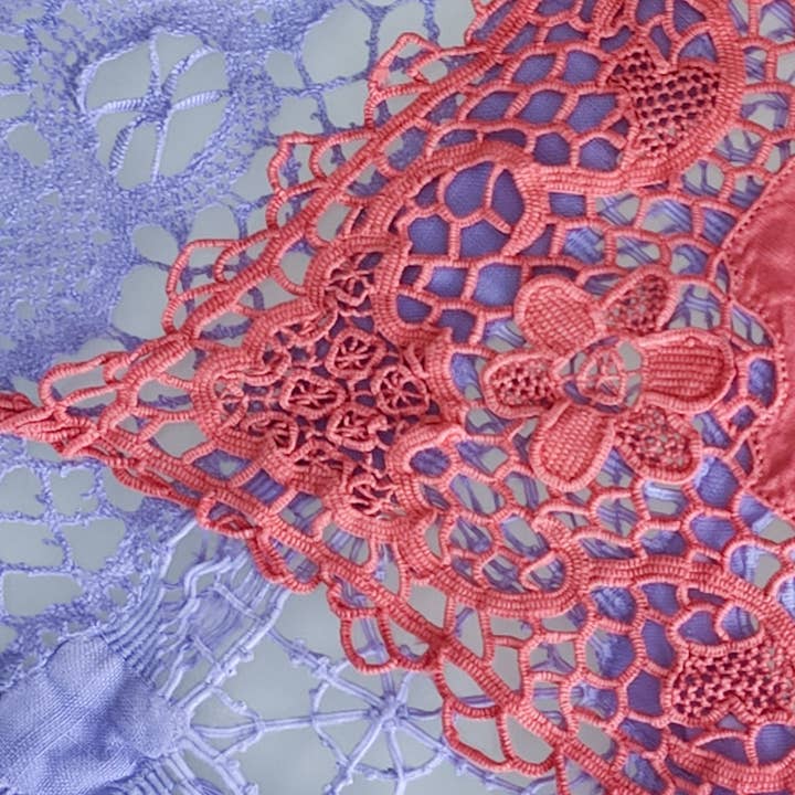 Heyfoo - Wholesale Placemat - Set van drie kleedjes met koraal buranokant13