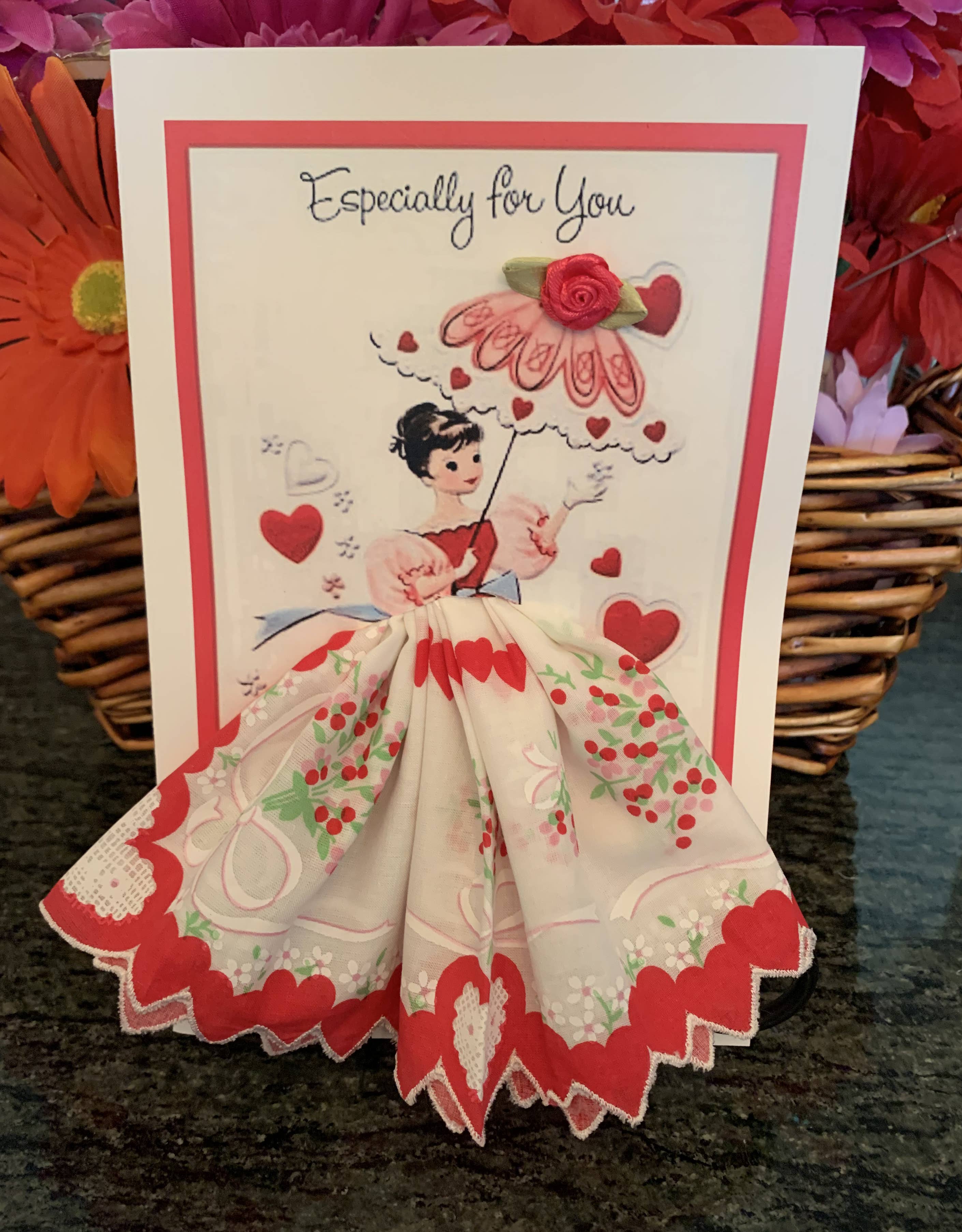 MOMENTS IN THYME - Wholesale Valentine's Day Card - Valentine Keepsake Hankie Cards2