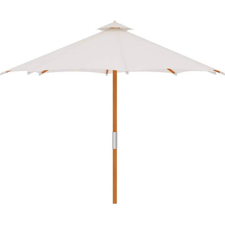 LOOMLAN - Wholesale Patioparaplu - LOOMLAN HiTeak 300 cm diameter teak parasol voor buiten, wit