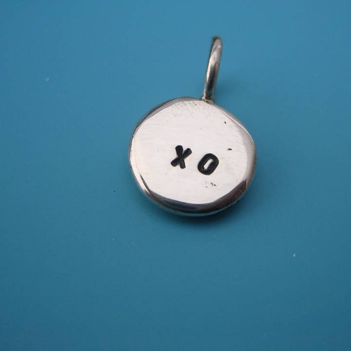 iNk Jewelry – wholesale Individual charm/pendant – Recycled silver KISS and HUG CHARM xoxo - add initials by iNk Jewelry1