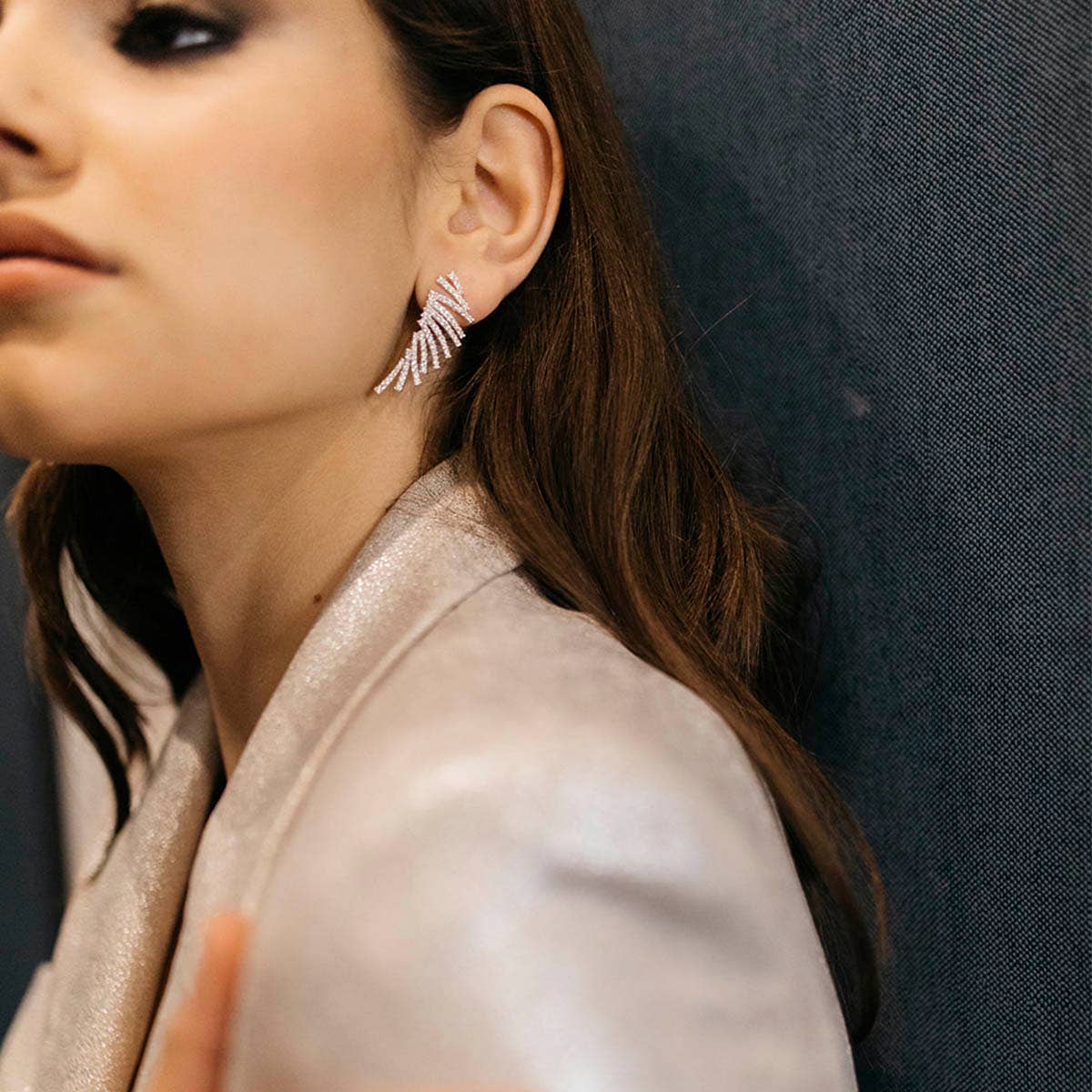 ACUS - Wholesale Hangende/ronde oorbellen - Glamis Zilveren Shine Oorbellen2