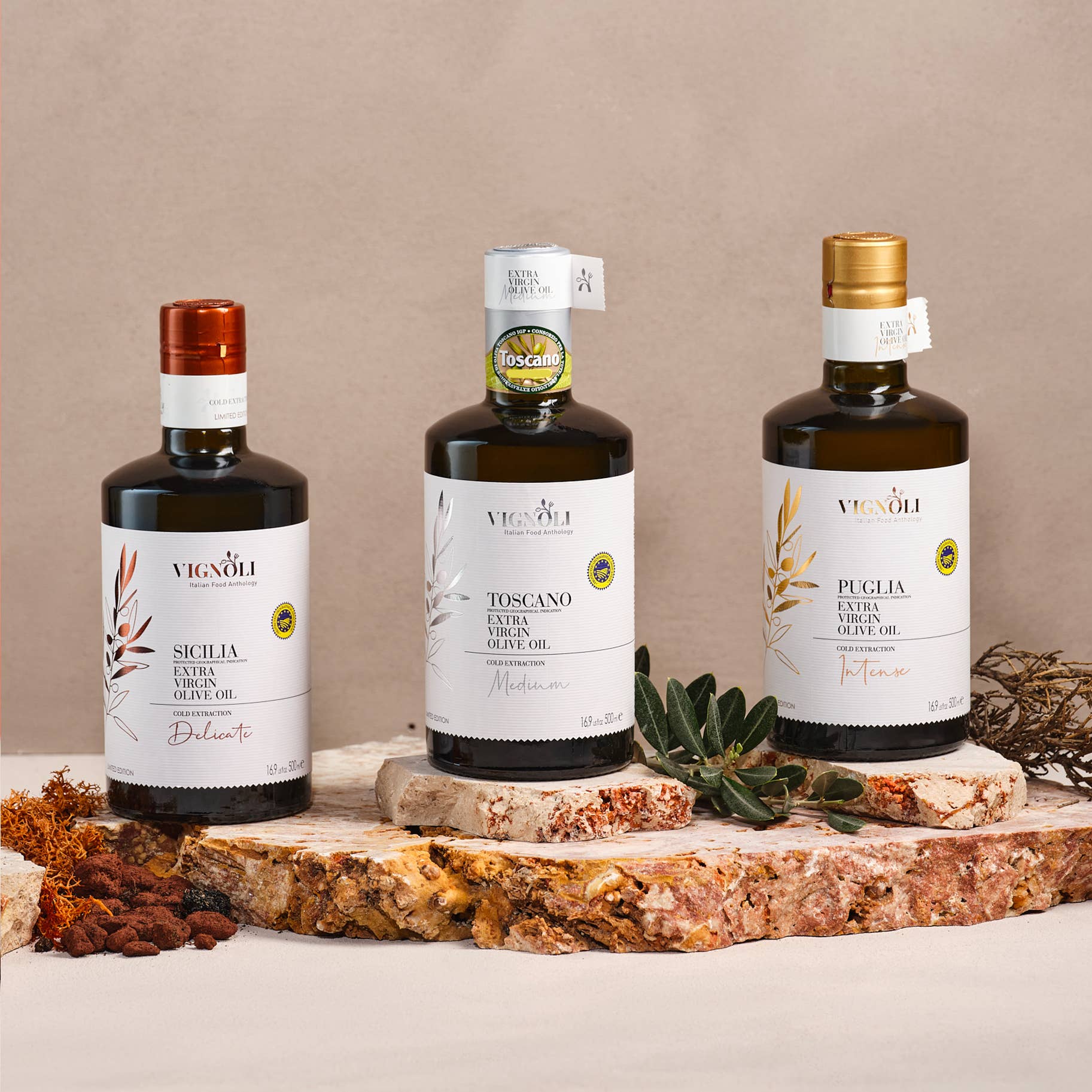 Vignoli Food - Wholesale Olive Oil - Extra Virgin Olive Oil IGP Sicilia - Delicate - 16.9 Fl Oz6