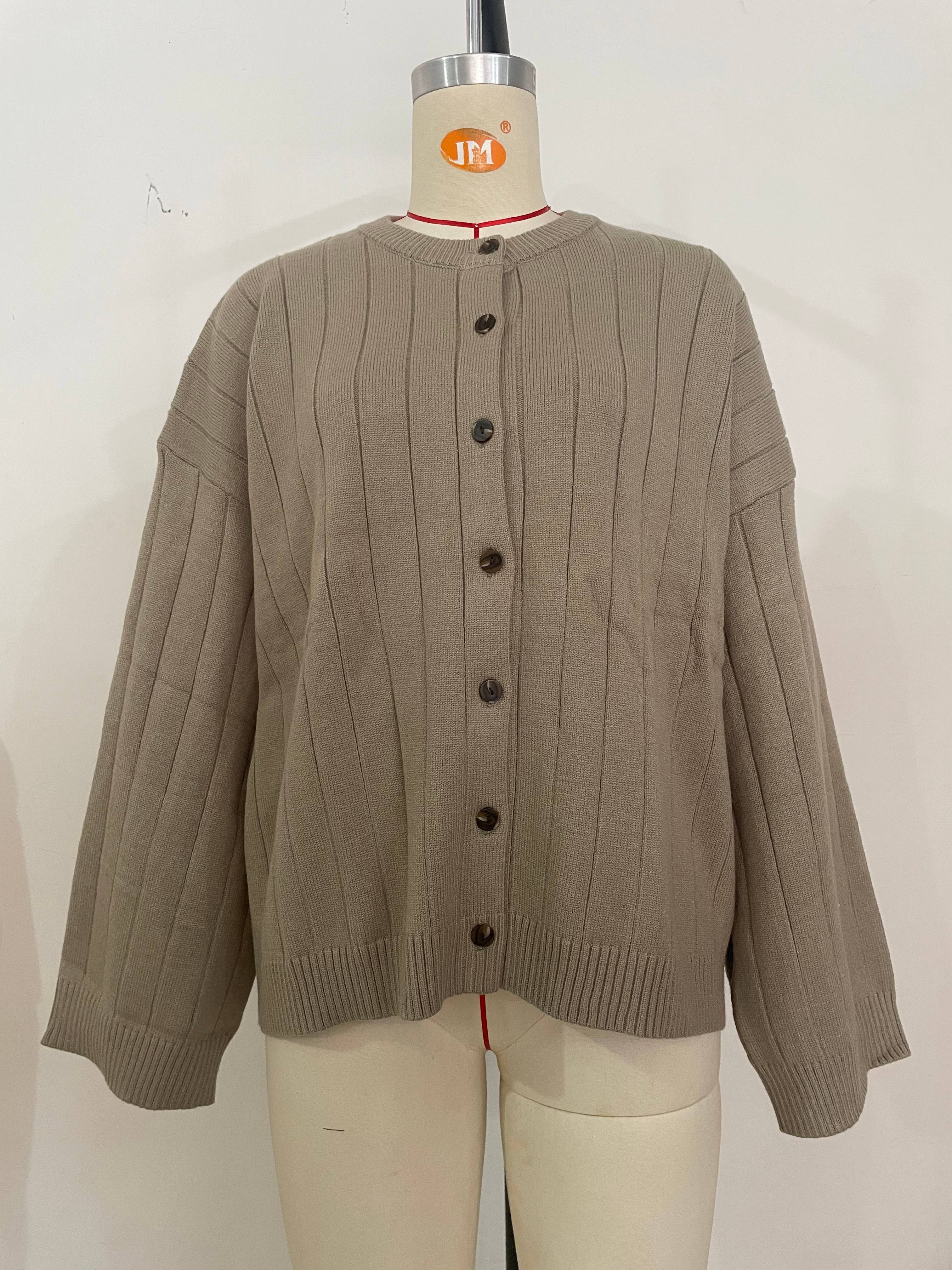 Hope & Sunshine – Engroshandel Cardigan - Dame – Ribbet cardigan med rund hals16