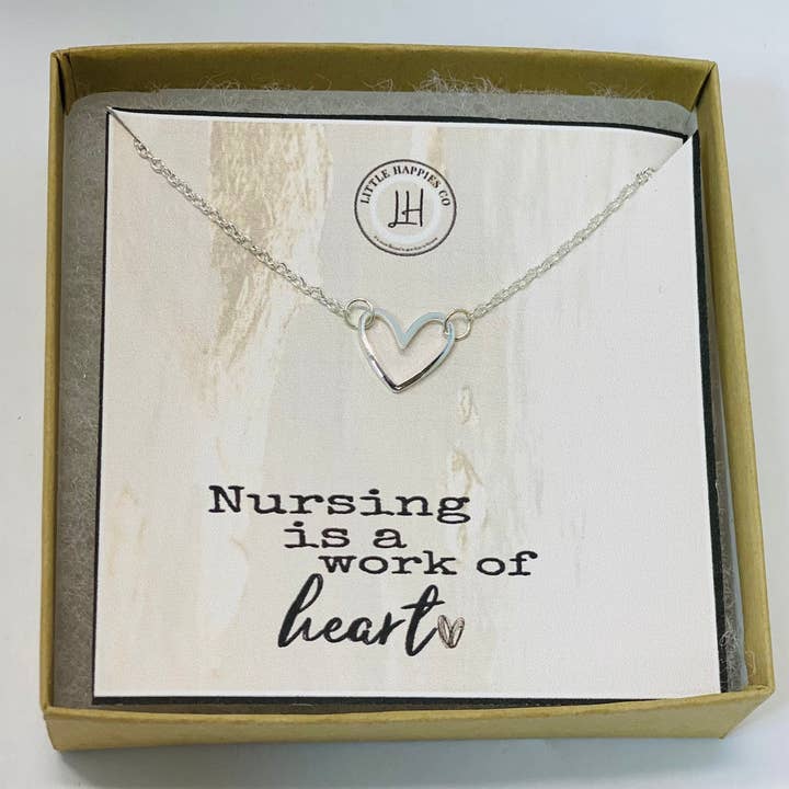 Little Happies Co - Wholesale Pendant/Charm Necklace - Gift for Nurse, Nurse Thank You Gift, heart Necklace, Nurse Appreciation Gift, Appreciation Gift, Nurse Jewelry, Nurse Necklace, Nurse Gift