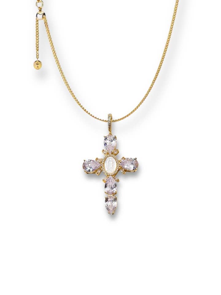 Virgin Cross justerbart halsband för wholesale av MABEL LOVE CO