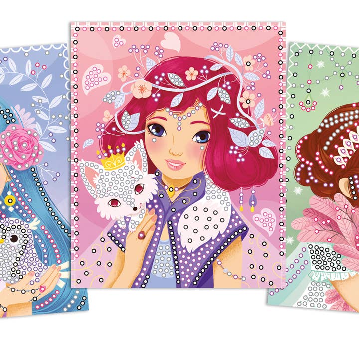 Créa Lign' - Wholesale DIY Craft Kit - Kids - Diamond Damsels Crafting Cards3