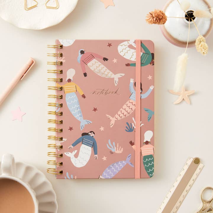 Blush And Gold - Venta al por mayor Cuadernos - Libreta de lujo/diario - Sirenas con espiral3