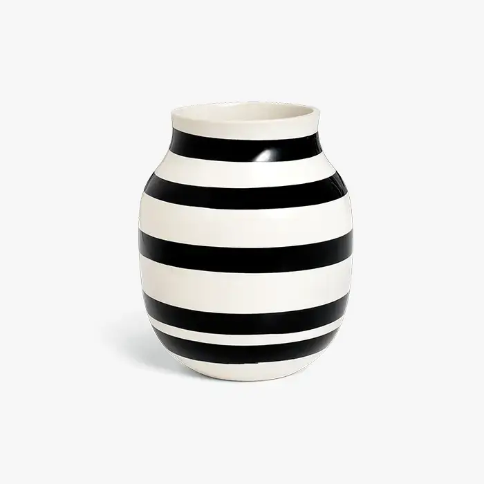 Danish Design Collective - Vente Vases - Kähler - Omaggio - Grand vase en céramique peint à la main - noir6