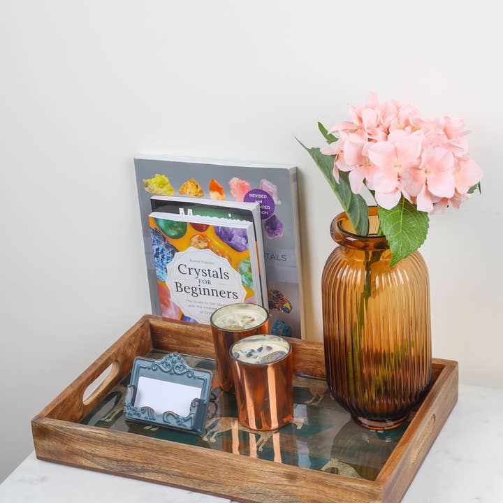 Tiramisu - Wholesale Decorative Tray - Moon Horse Resin and Wood Decorative Trays (Set of 3)1