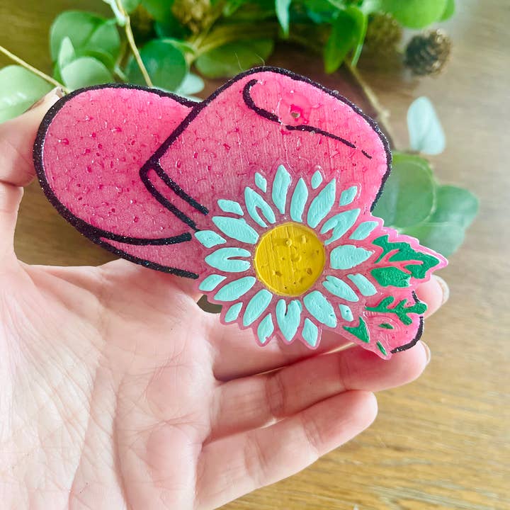 Stay Fresh’ies Air Fresheners - Wholesale Car Freshener - Women's - Flower Cowgirl Hat Car Freshie 2