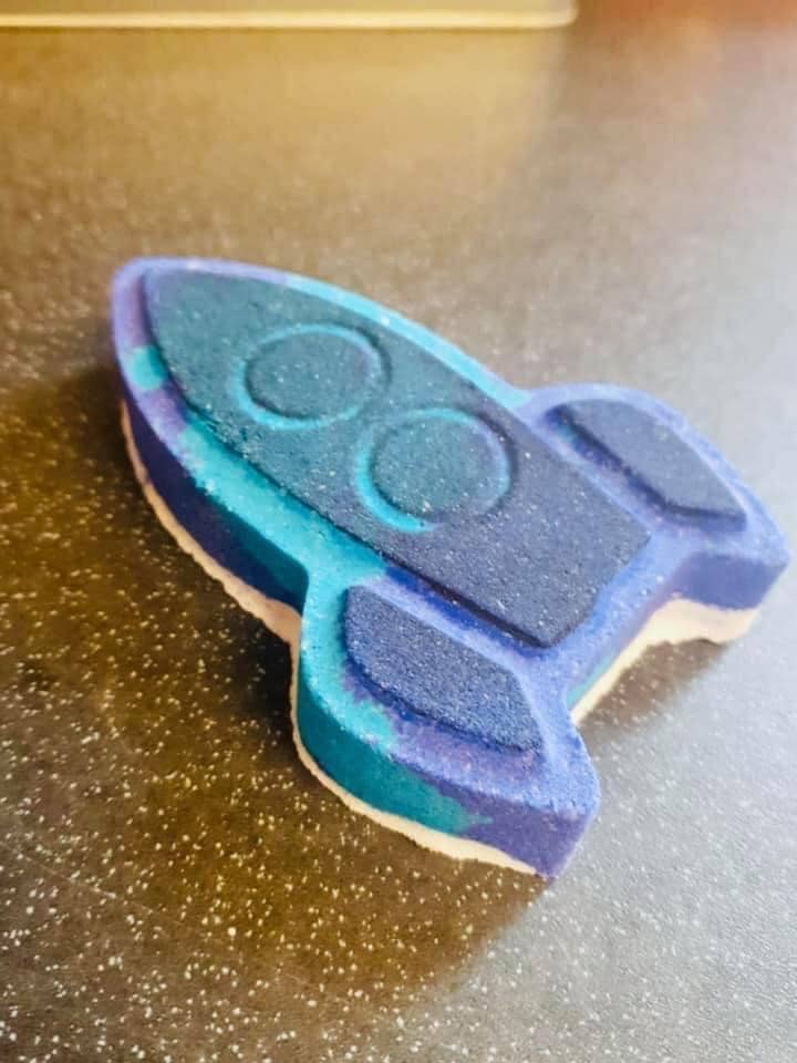 Rocket bath bomb for wholesale by Soaps n Dreams