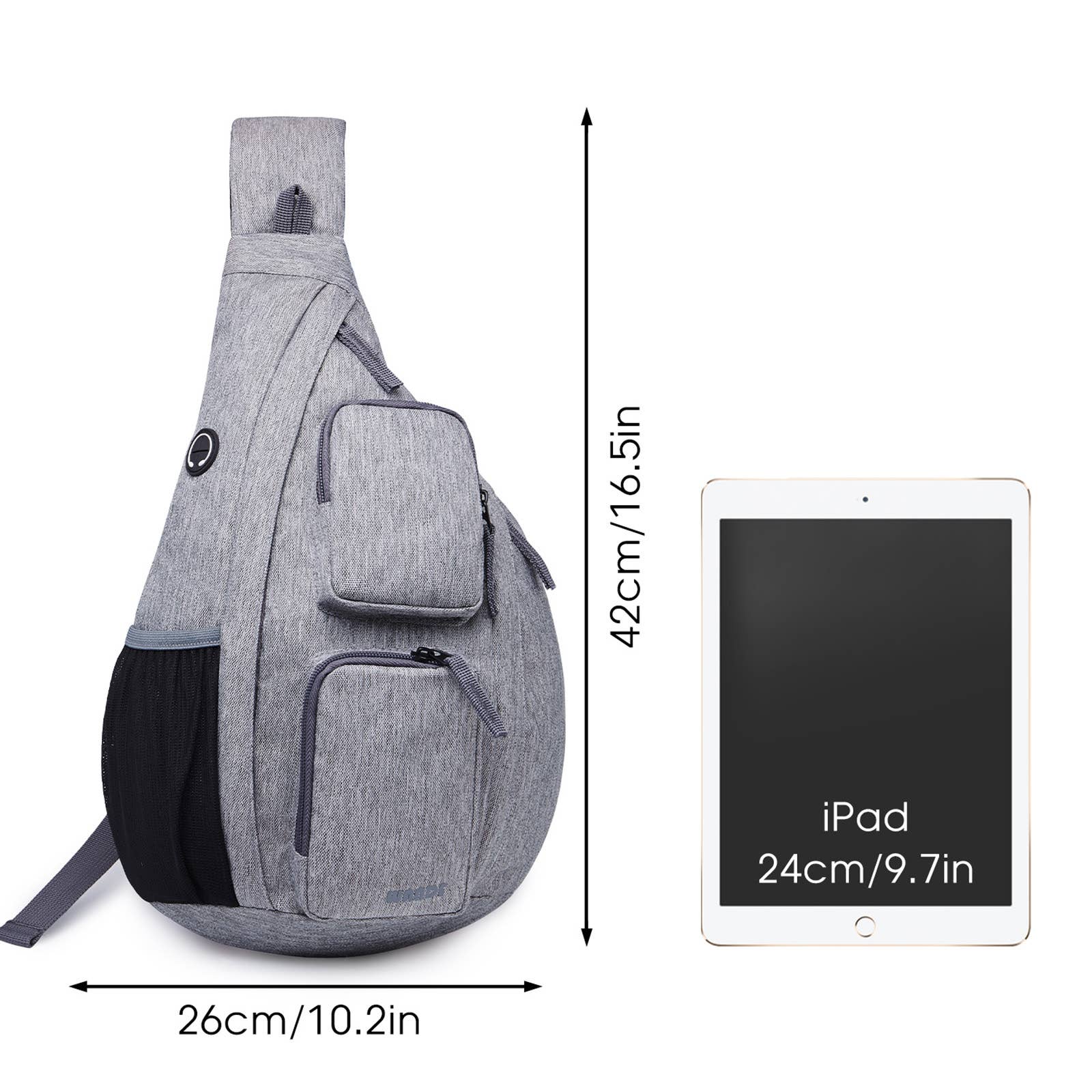 wandf - Wholesale Backpack - Unisex - WANDF Crossbody Sling Chest Bag Mens Travel Backpack20