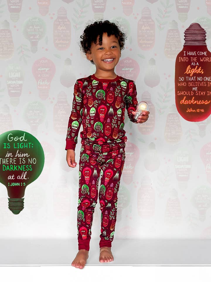 Be the Light 2 Piece Pajama Set for wholesale by BRVE by Fletch