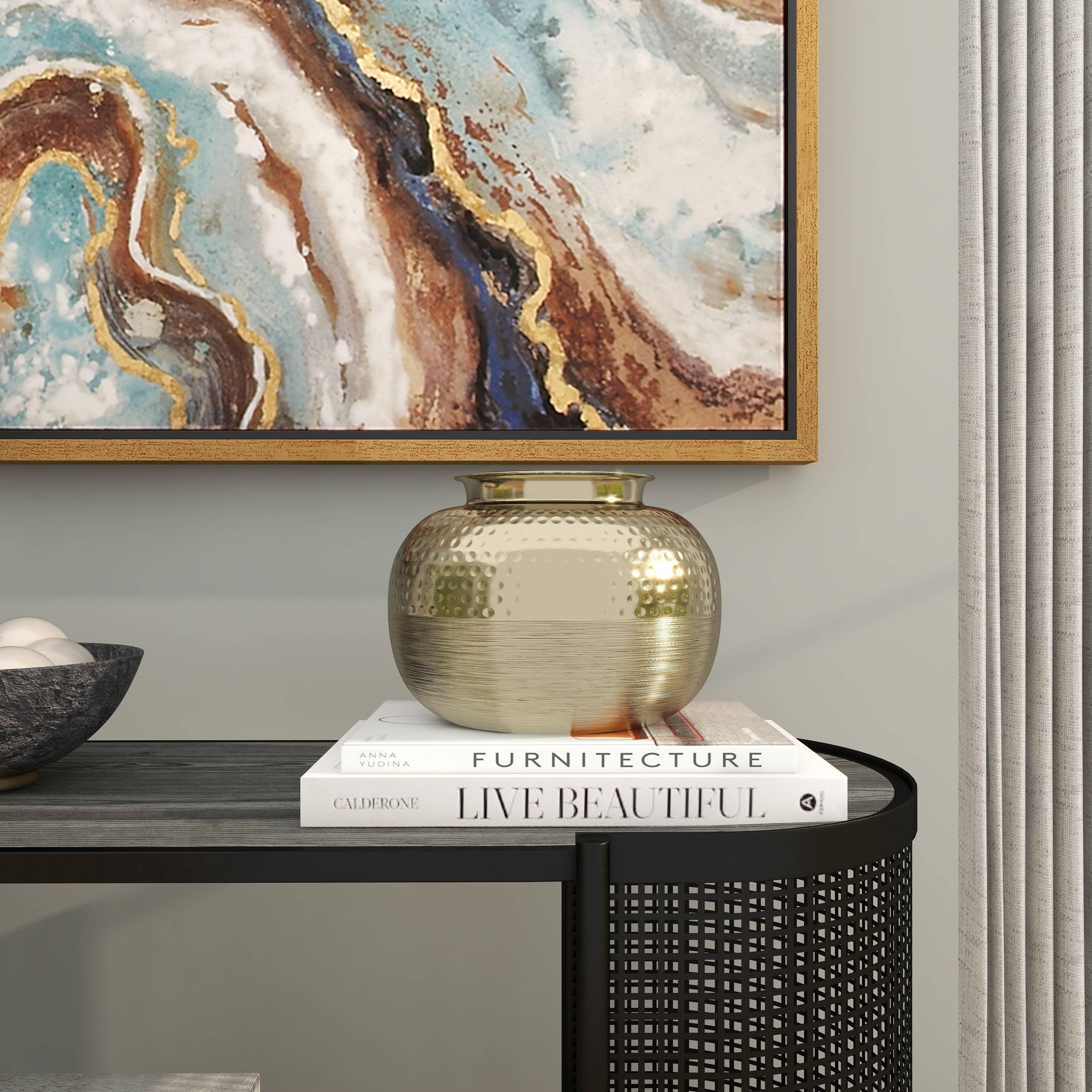 Deco Marché - Wholesale Vase - Glam Gold Aluminum Metal Vase9