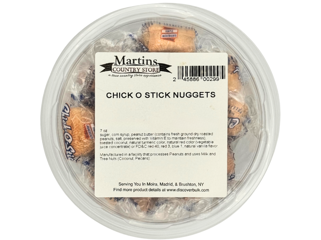 Martin's Country Store LLC – wholesale Chocolate-covered sweets – CHICK O STICK NUGGETS 7oz3