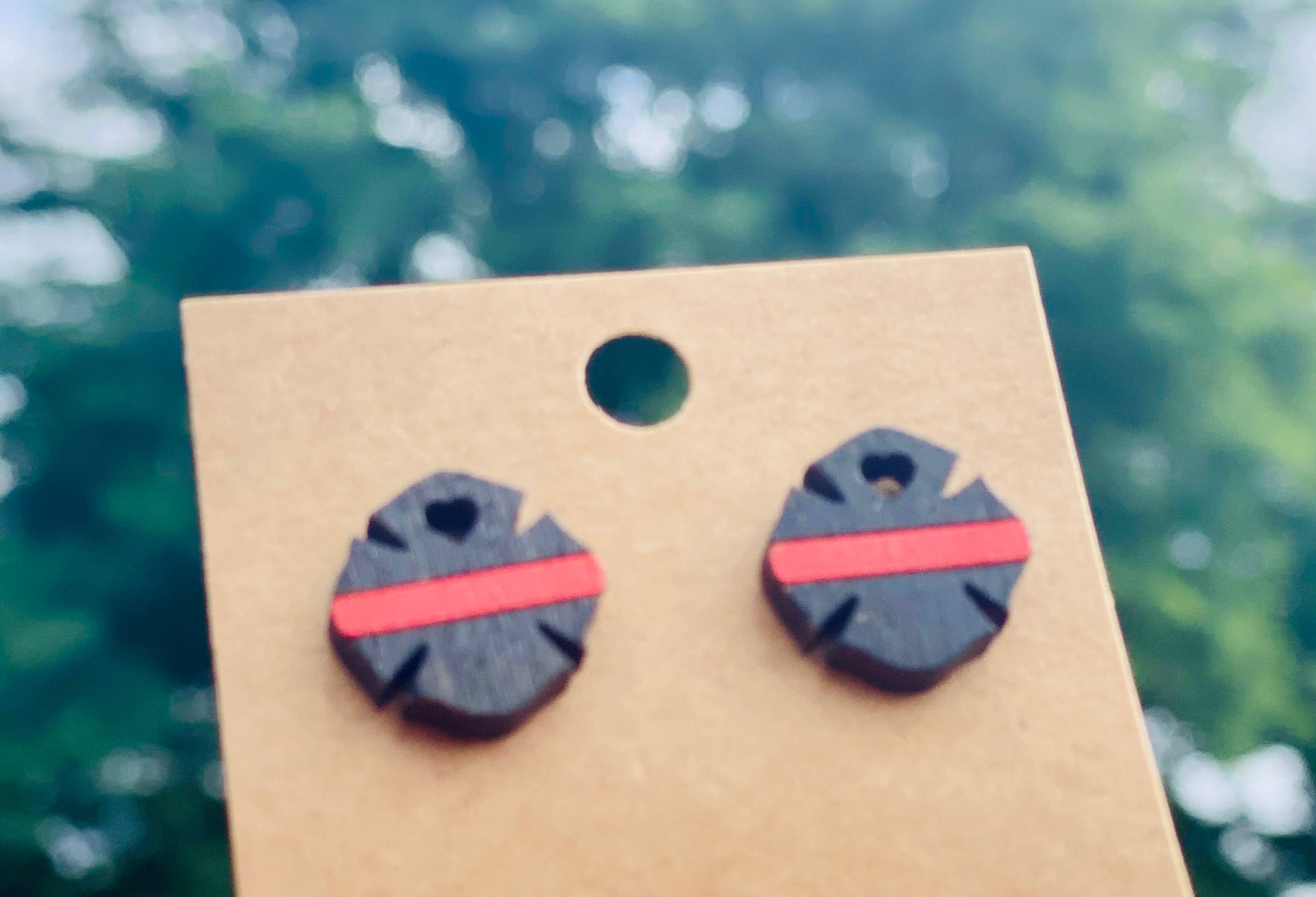 The Rustic Rose, LLC - Wholesale Stud/Post Earrings - Firefighter Stud Earrings1