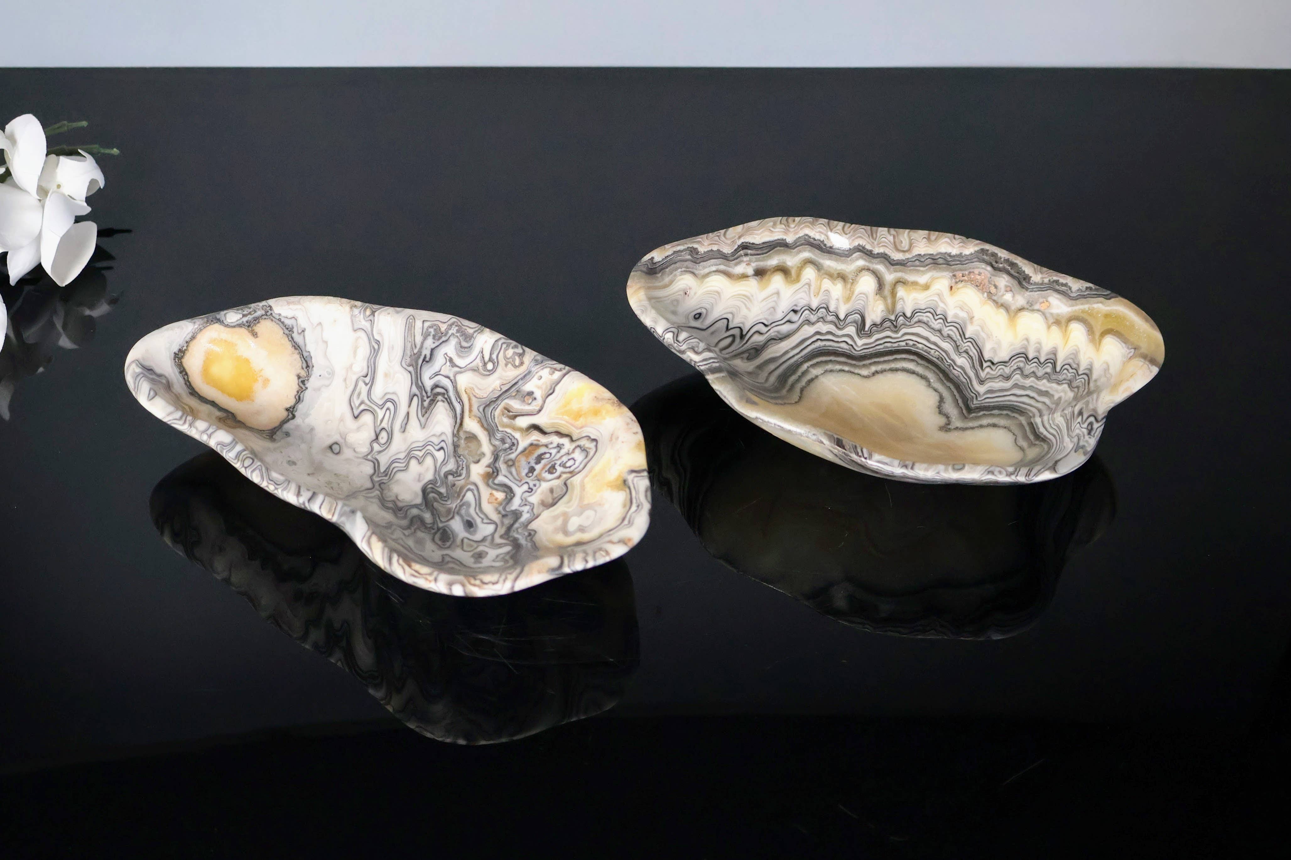 OnyxBowl – Prato de joias por atacado – Pratos de joias Zebra Onyx, Pratos de bugigangas de luxo esculpidos à mão0