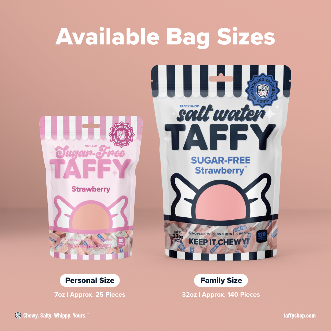Taffy Shop - Wholesale Taffy - SUGAR-FREE Fresh Strawberry™ Taffy2