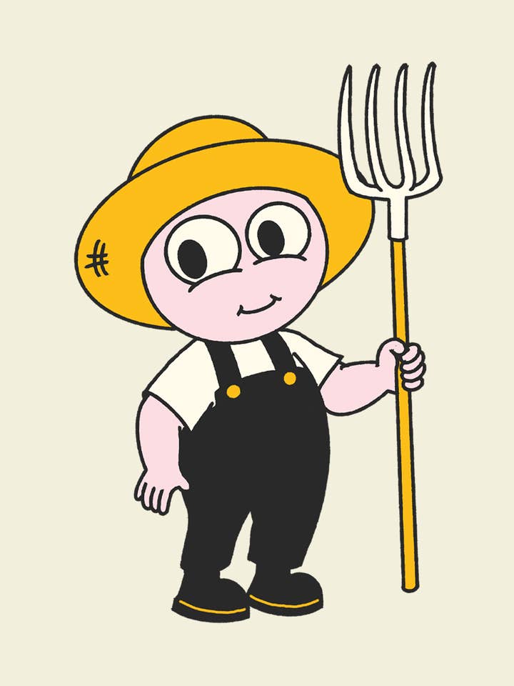 Horace the Farmer Sticker for wholesale by Southern Native