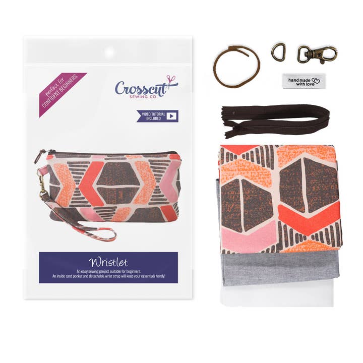 Crosscut Sewing Co. - Wholesale Craft Sewing Kit - Wristlet Sewing Kit - Adult Sewing Kit for Beginners49