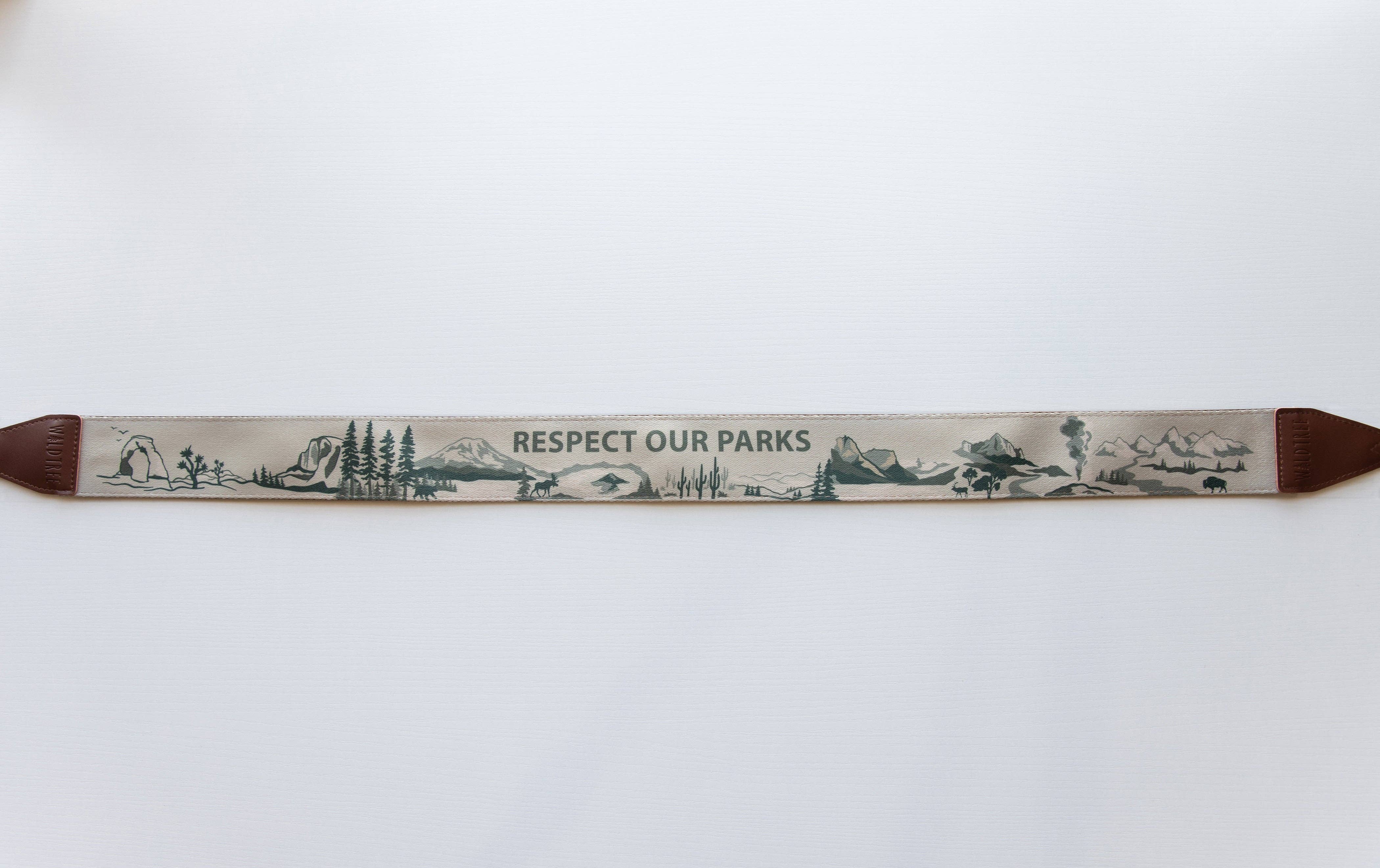 Wildtree – wholesale Kamerarem – National Park Inspirerad Kamera Strap brun12