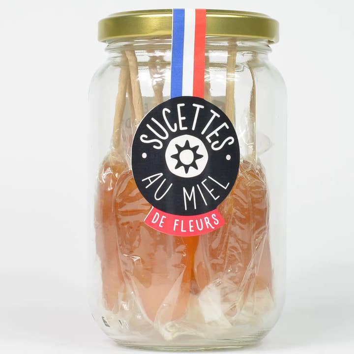 Flower honey lollipops - 150g for wholesale by LES DEUX GOURMANDS