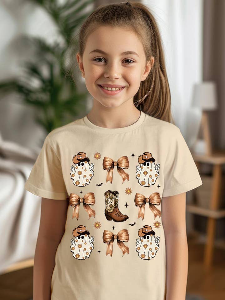 Magliette grafiche Western Halloween per bambini per la vendita all'ingrosso da parte di COLORBEAR