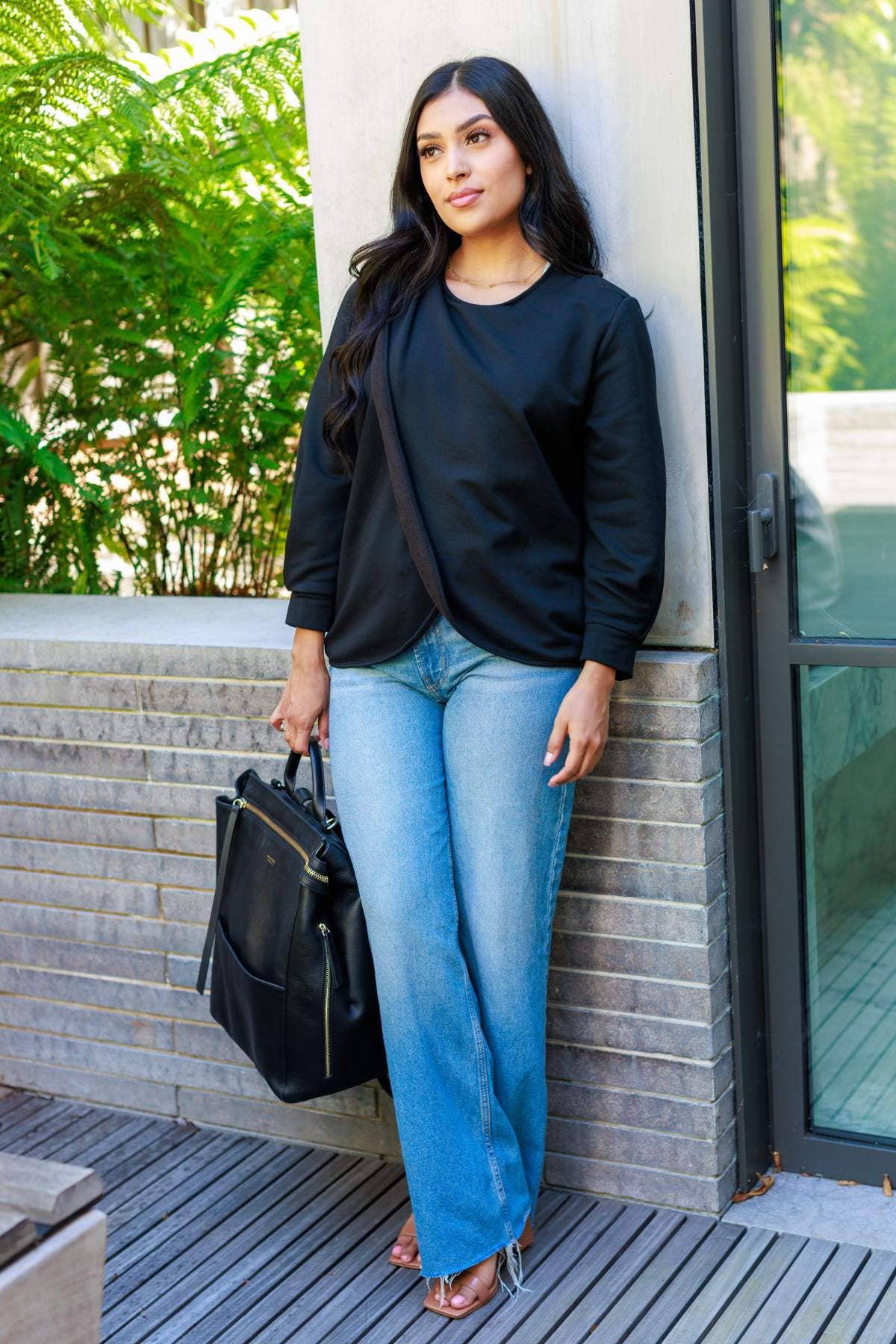 Simple Wishes – Top de amamentação - Maternidade por atacado – Camisola Carlotta Fleece12