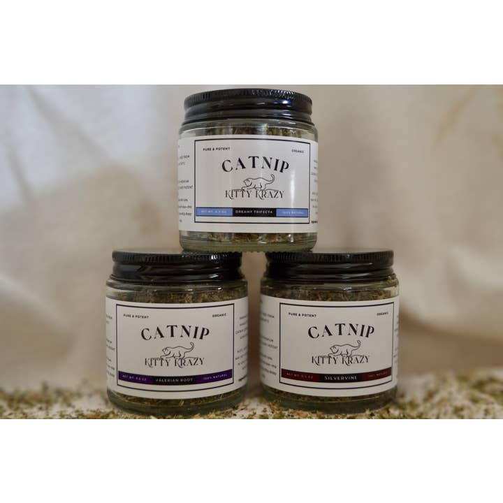 Kitty Krazy - Wholesale Pet Supplement - Cat/Dog - Kitty Krazy Dreamy Trifecta Top-Shelf Catnip Blend 0.5 OZ3