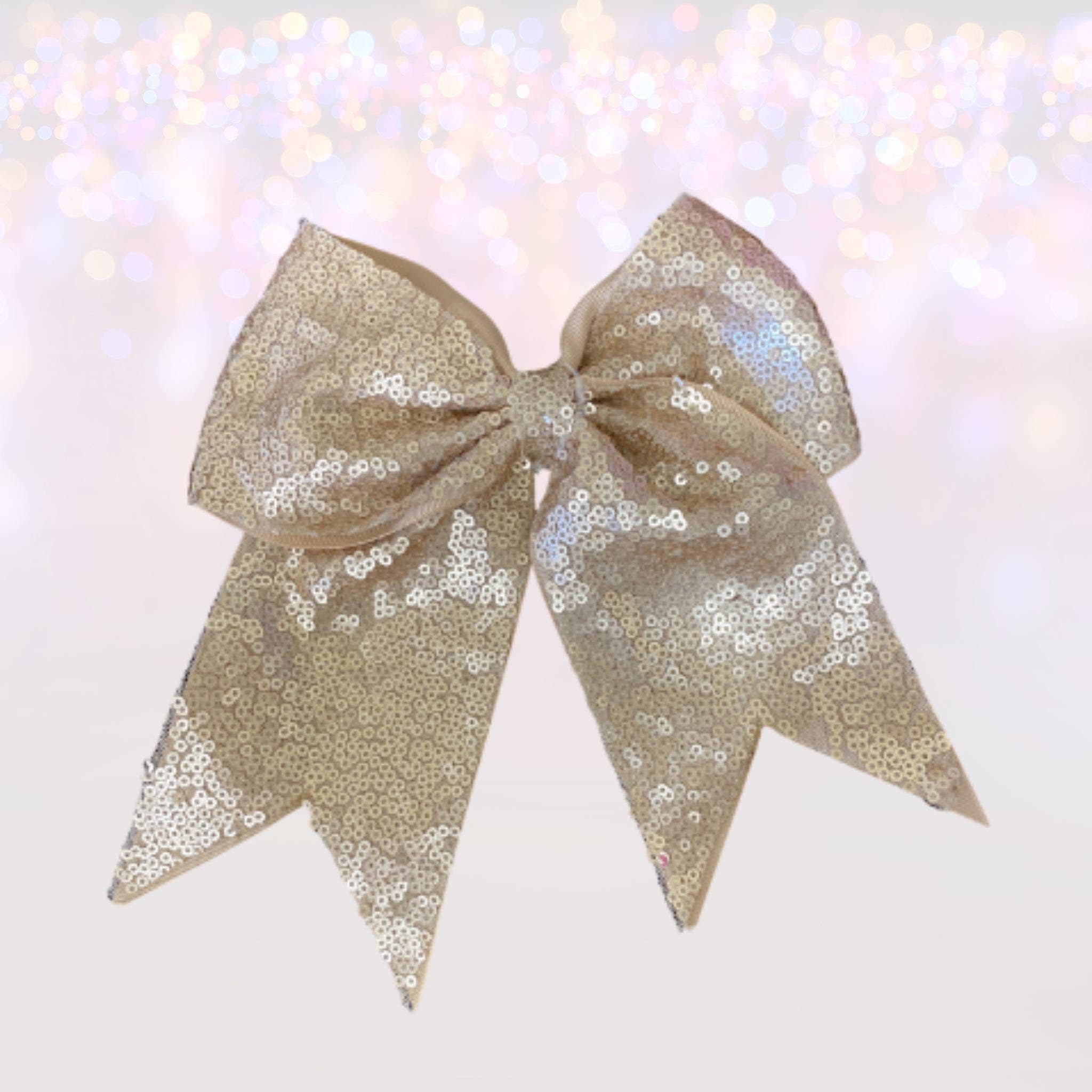 Chicky Chicky Bling Bling - Vente Nœud pour cheveux – enfant - Archets de pom-pom girl à paillettes de 7 pouces, poney de pom-pom girl10