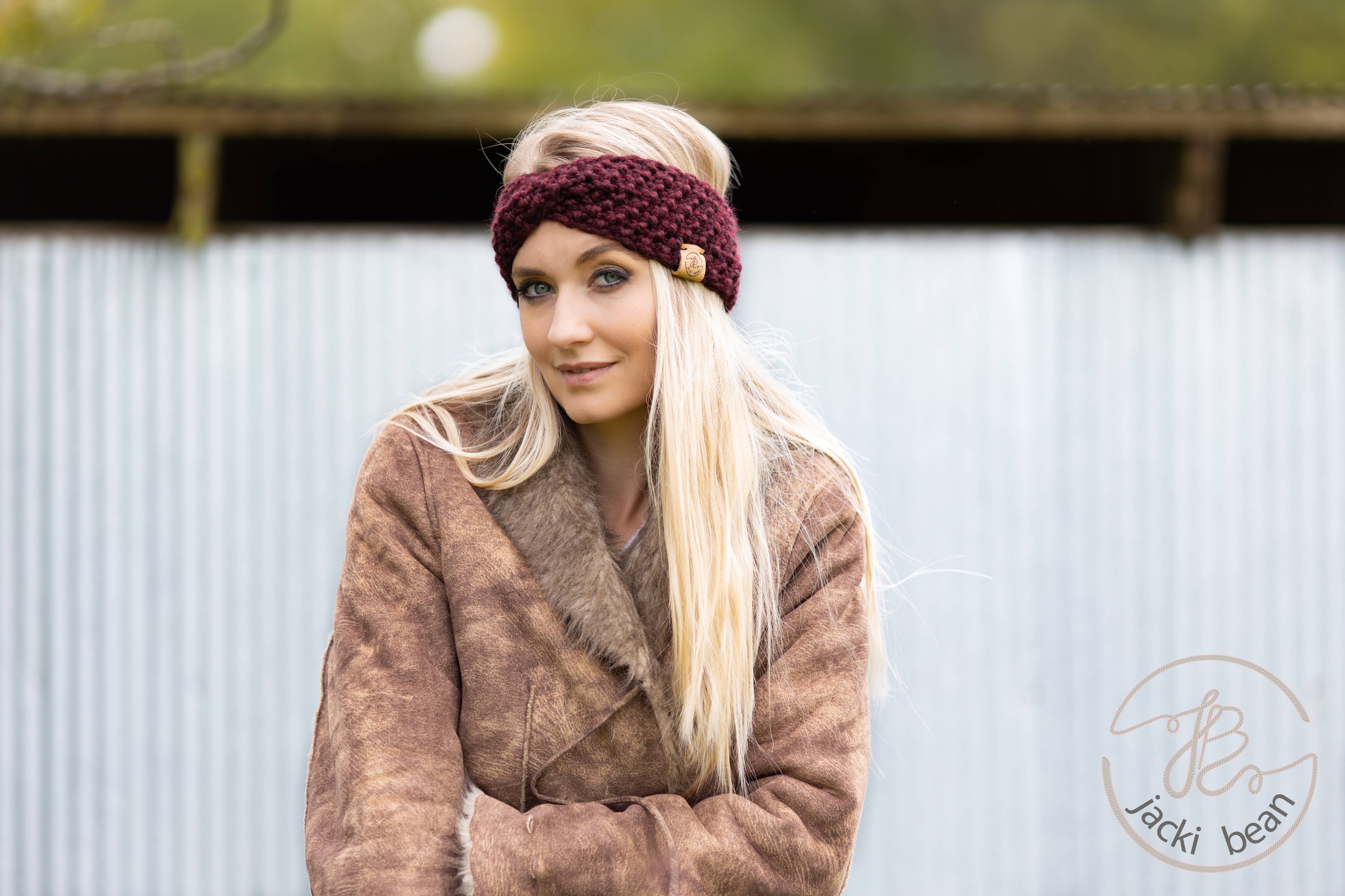 JackiBean - Vente Bandeau – femme - Bandeau Turban torsadé en tricot à la main3