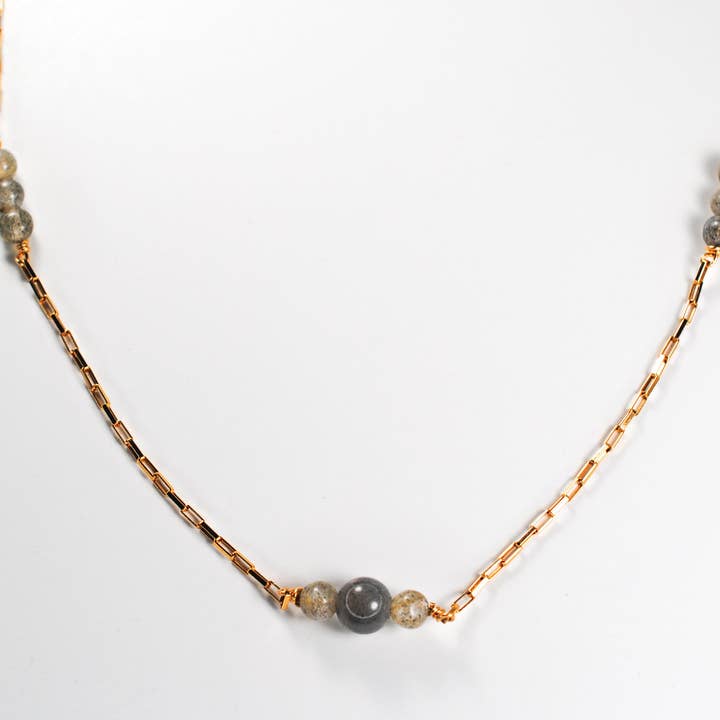 Labradoriet Genesis Ketting voor wholesale door Ripple | Reiki Infused Jewelry