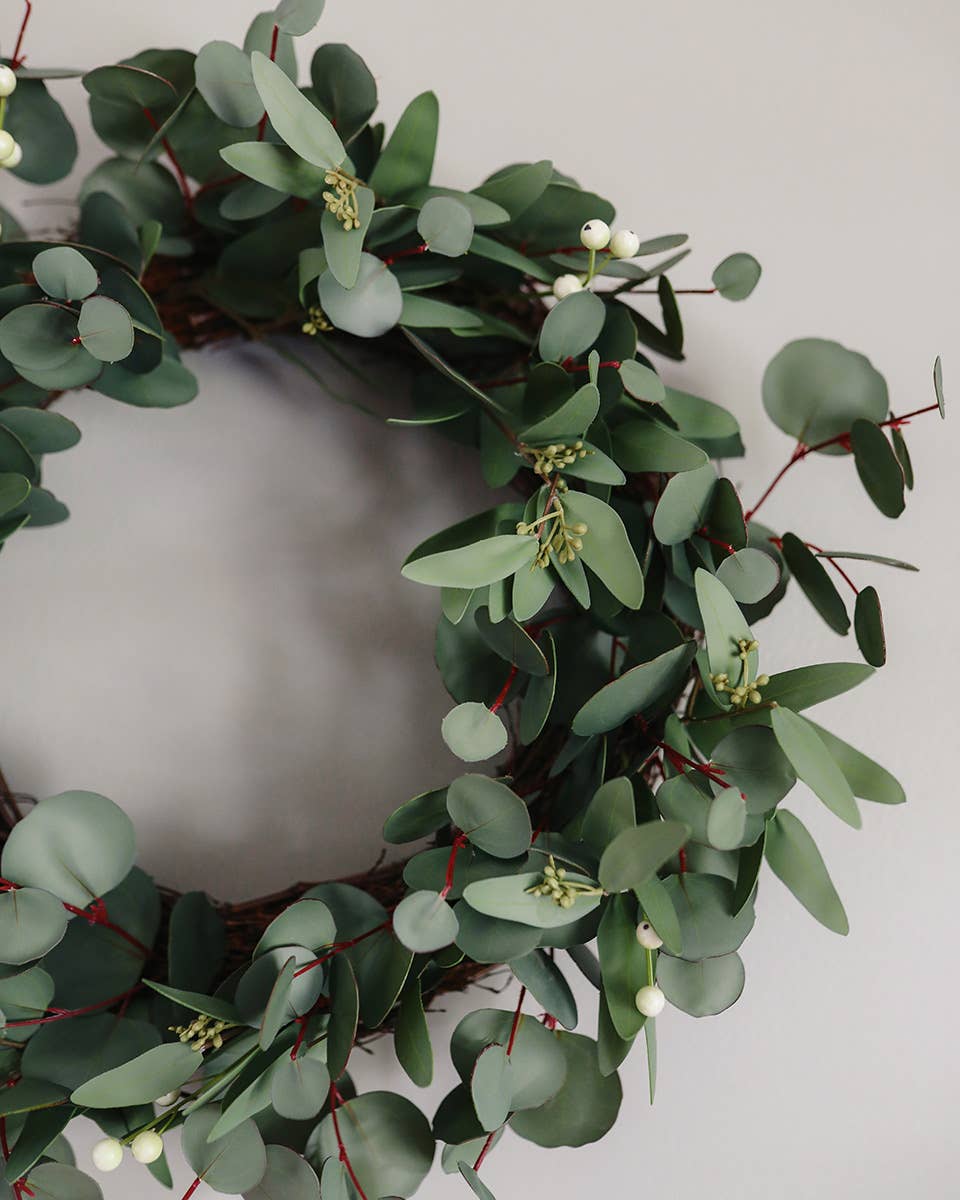 Prestige Botanicals - Wholesale Wreath - Artificial Eucalyptus Wreath 24”1