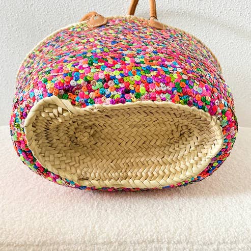 High crafty - Wholesale Beach Bag - 🌸 Boho Sequin Beach Bag – Handmade in Marrakech3