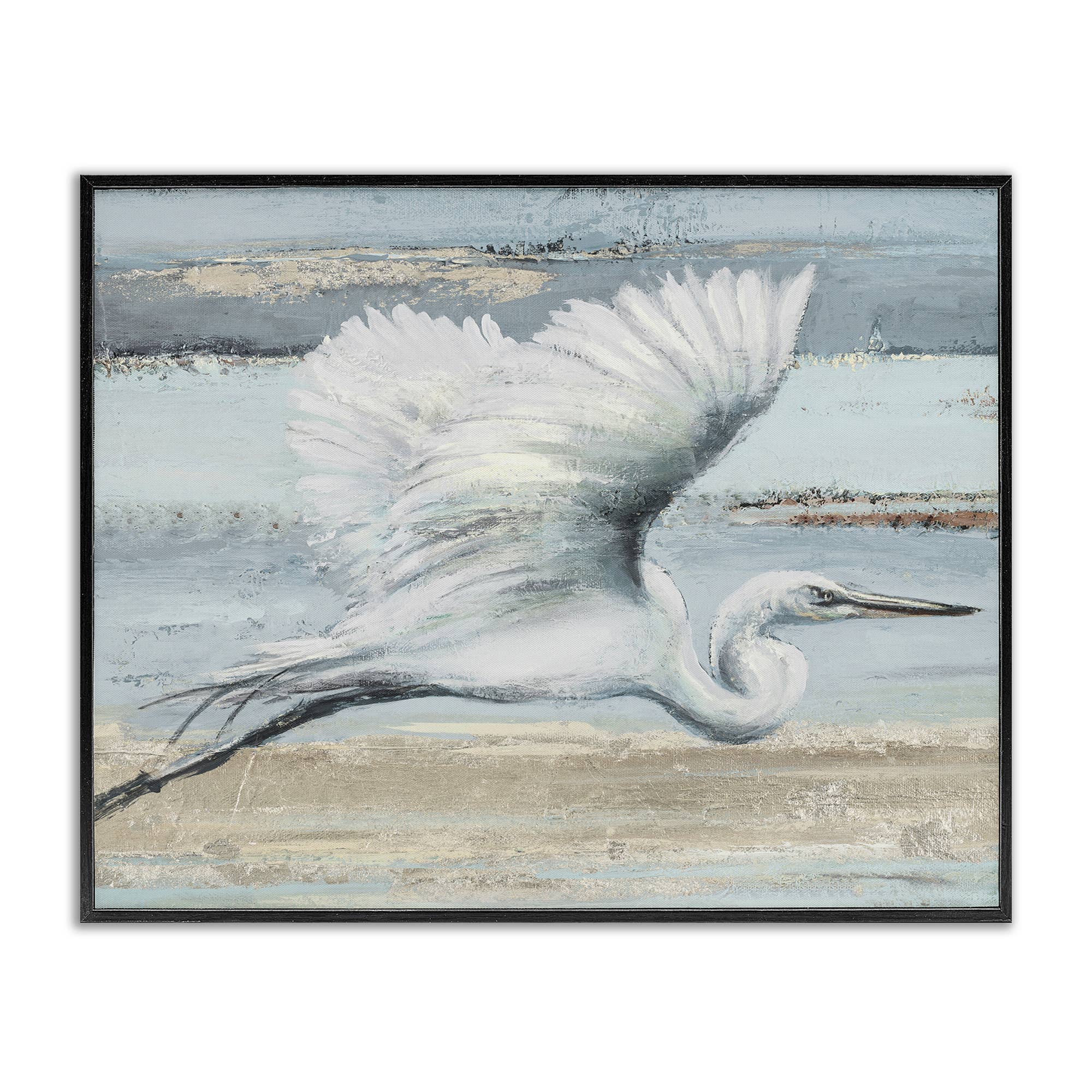 Stupell Industries - Wholesale Wall Sign - Soaring Great Egret - Framed Wall Art0