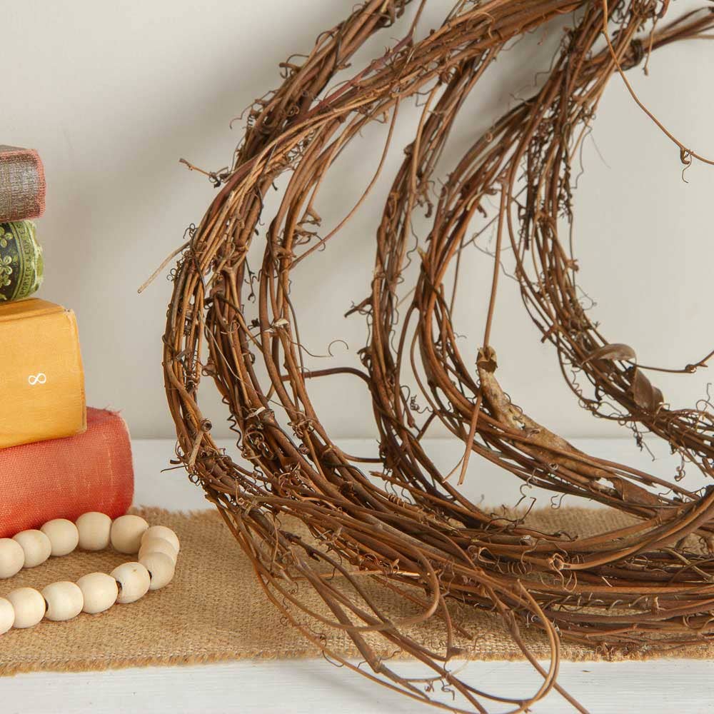 Factory Direct Craft – wholesale Wreath – 15' Thin Dried Natural Grapevine Twig Garland1