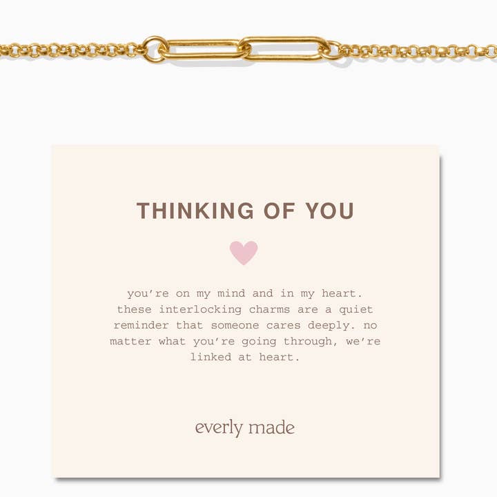 Everly Made - Wholesale Charm/Dangle Bracelet - Linked Bracelet • Thinking of You 3