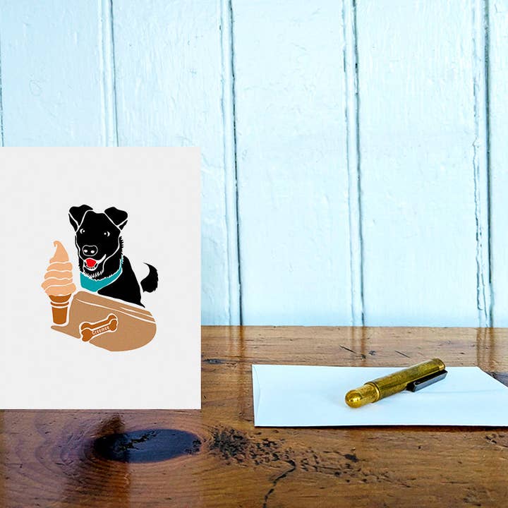 Cartão de saudação em branco Creemee Pup por atacado de Soijen Illustrations