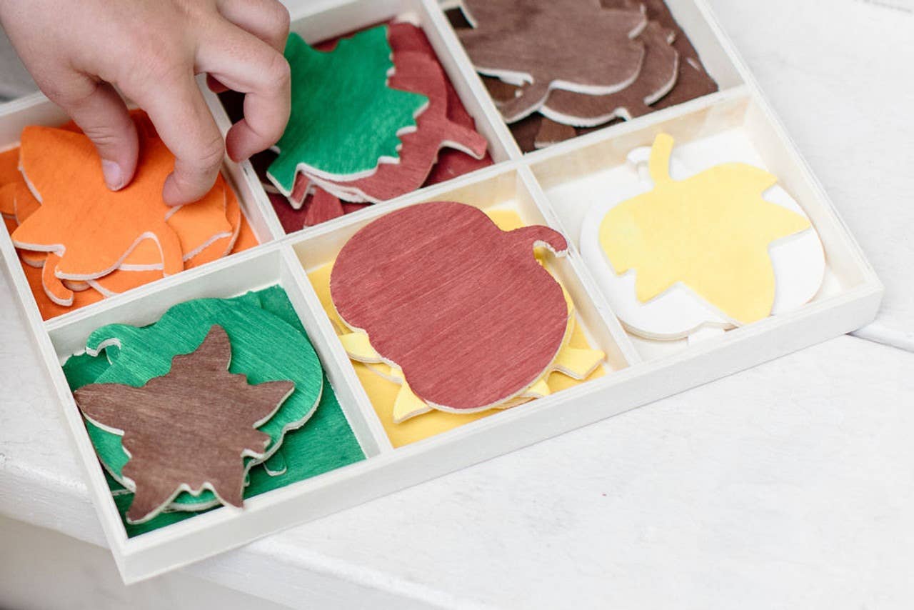 Woodpeckers Crafts - Wholesale Wood Toy - Kids - Wood Sorting Tray9