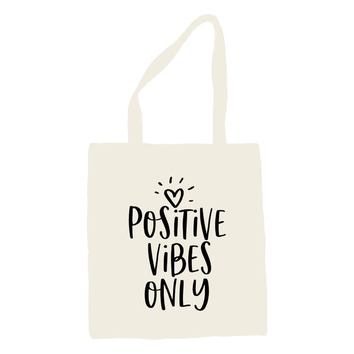 Positive Vibes Only Tote Bag for wholesale by Be Kind 2 Me