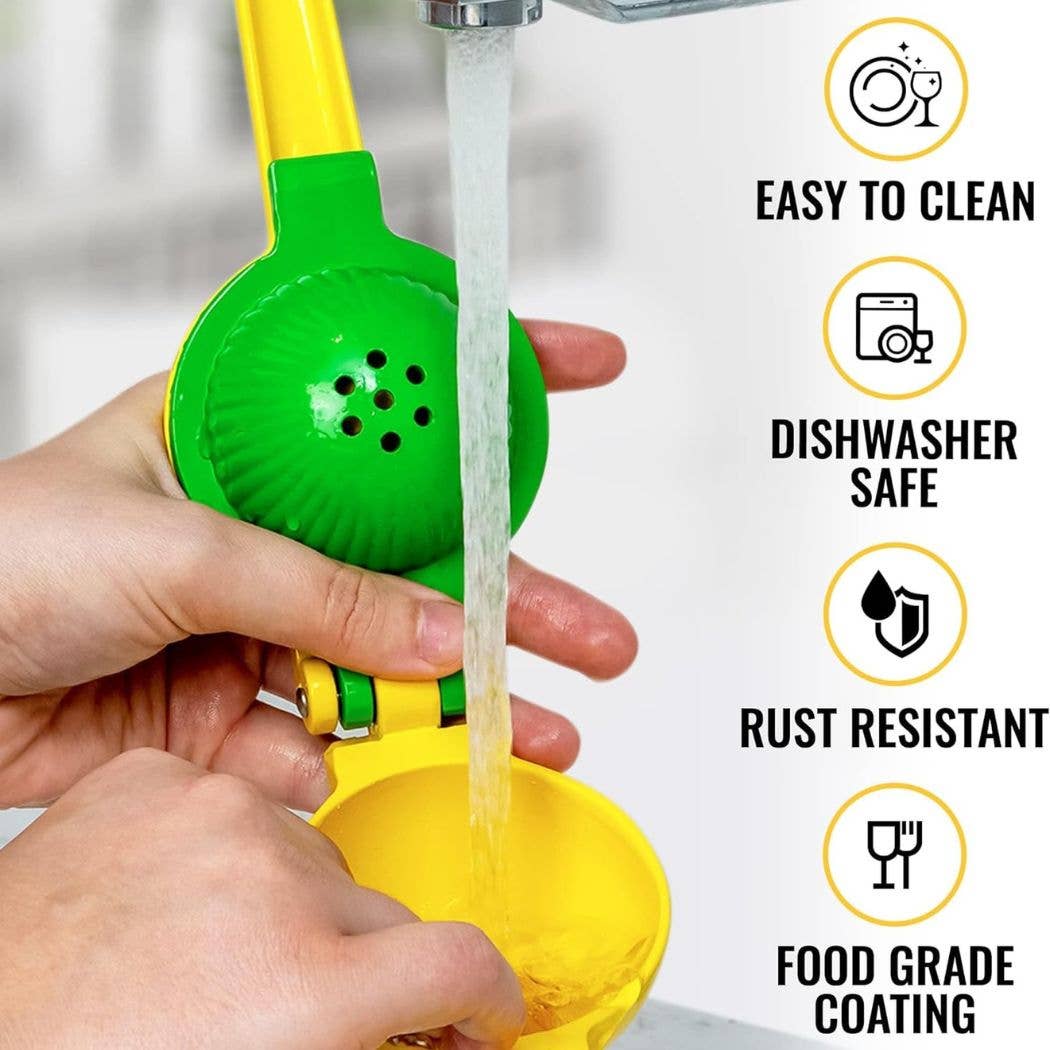 Zulay Kitchen - Venta al por mayor Exprimidores - Exprimidor de limón y lima 2 en 1 de metal, exprimidor manual6