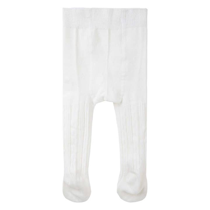 Designer Kidz - Wholesale Tights – Kids - Baby Cable Knit Tights - Cream1