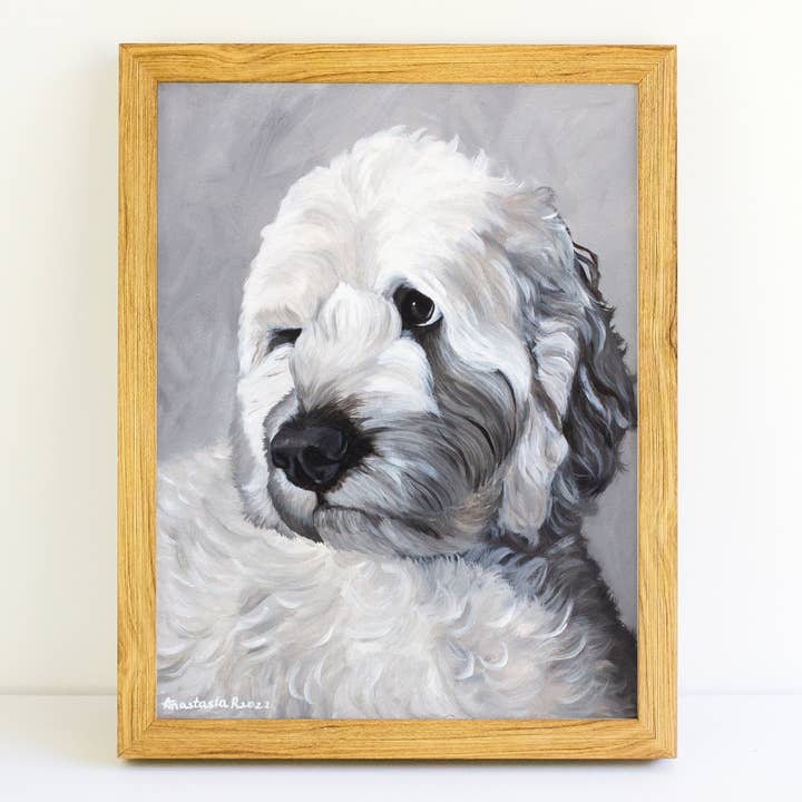 Tirage d'art Labradoodle pour la vente par MeerCatArt