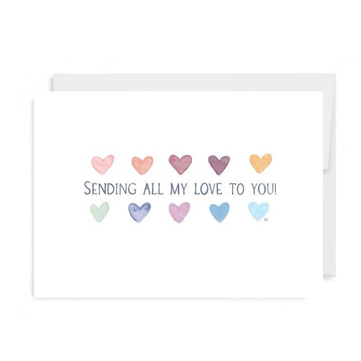 Sending All My Love To You Card for wholesale by EverElling