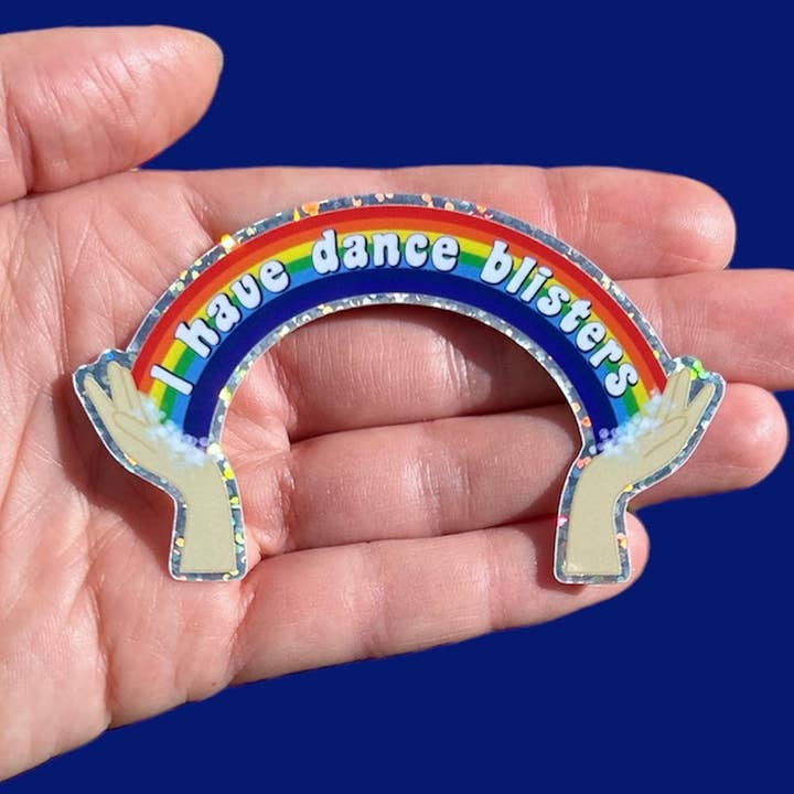 Adhesivo con purpurina «I Have Dance Blisters» para venta al por mayor de Riff Raff & Rince