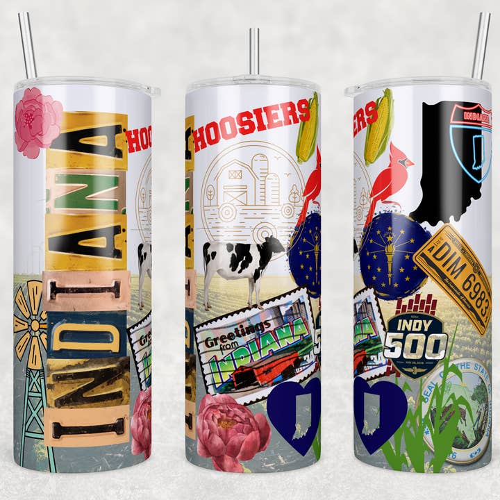 Staat Indiana | Tumbler voor wholesale door Designs by Robyn